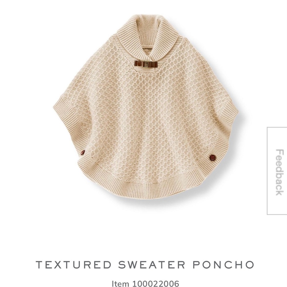 Janie & Jack knitted Poncho size 5